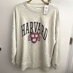 A&F over sized Harvard sweater